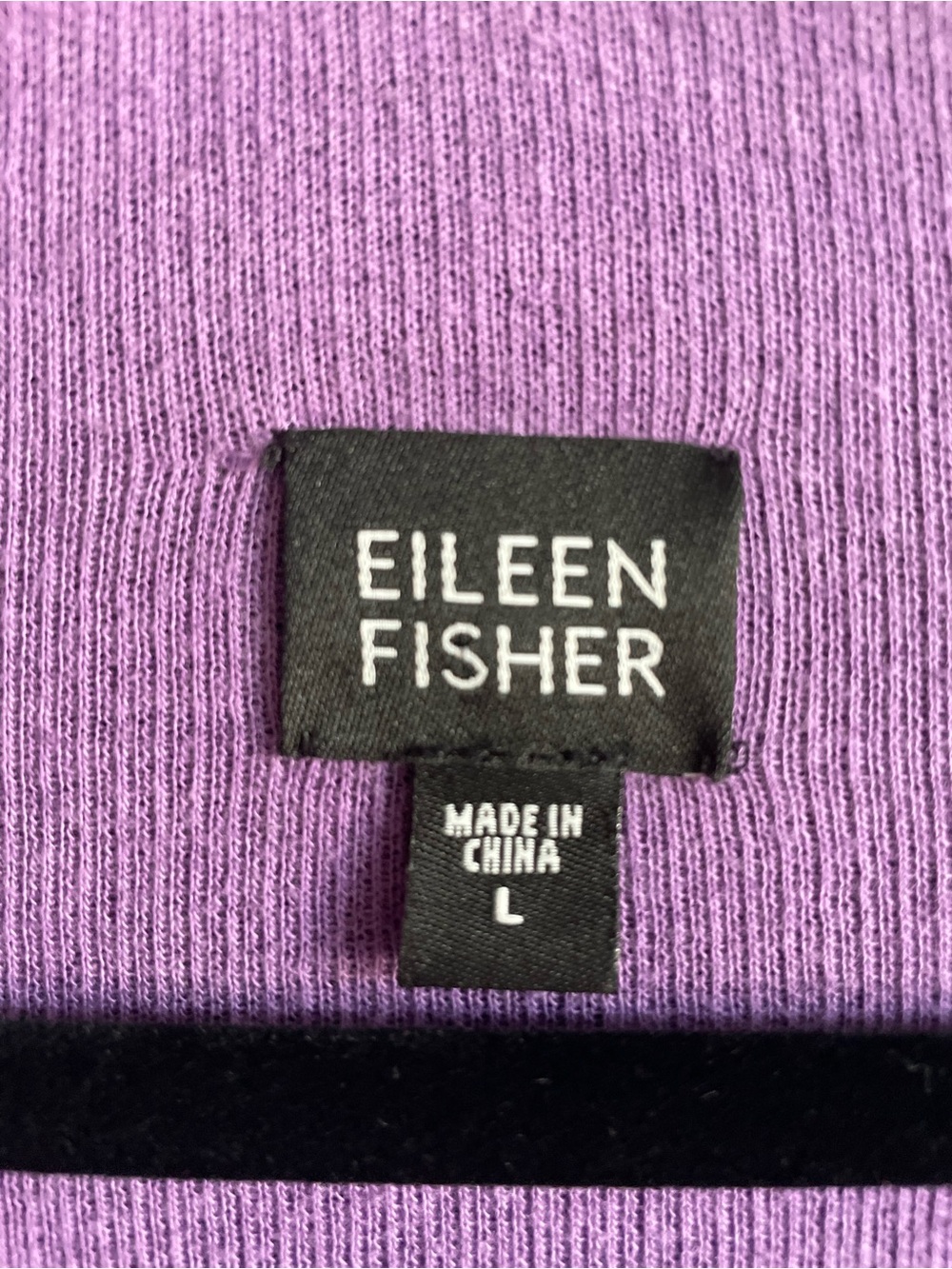 Eileen Fisher open cardigan sweater jacket purple wool cottage lagenlook L - Picture 4 of 8